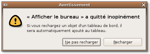  Afficher le bureau  a quitt inopinment