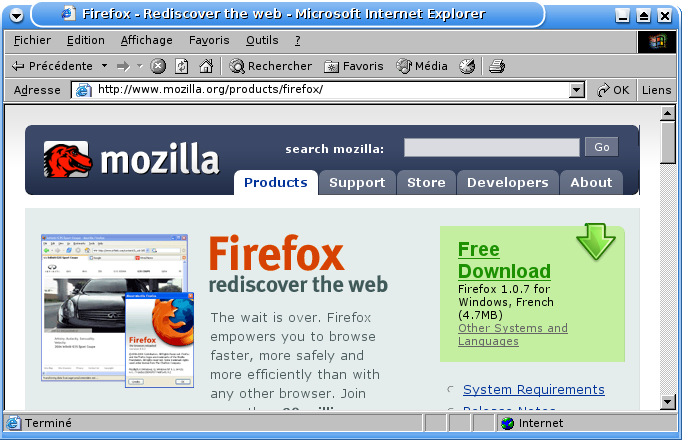 Get Firefox - Rediscover the web